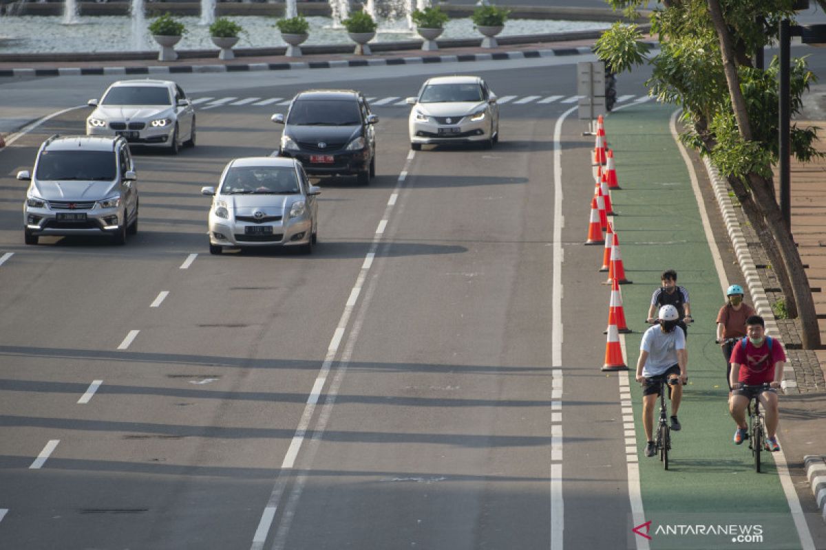 Jalur sepeda permanen Sudirman-Thamrin akan dibangun