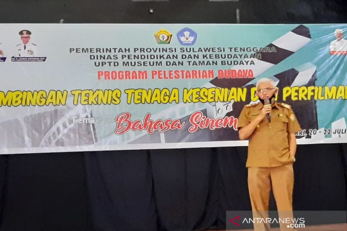 Dikbud Sultra berikan apresiasi pelatihan seni perfilman bagi generasi pelajar