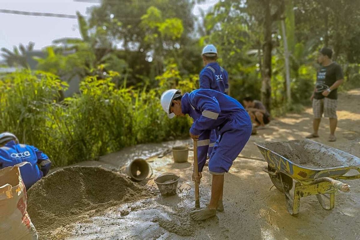 Octa dukung pembangunan jalan desa di Bojonggede