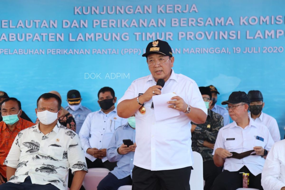 Produksi perikanan tangkap maupun budi daya di Lampung capai 338 ribu ton