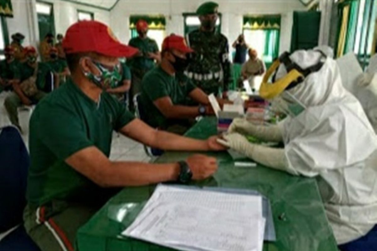 Puluhan anggota TNI di Kodim 0417/Kerinci jalani rapid test