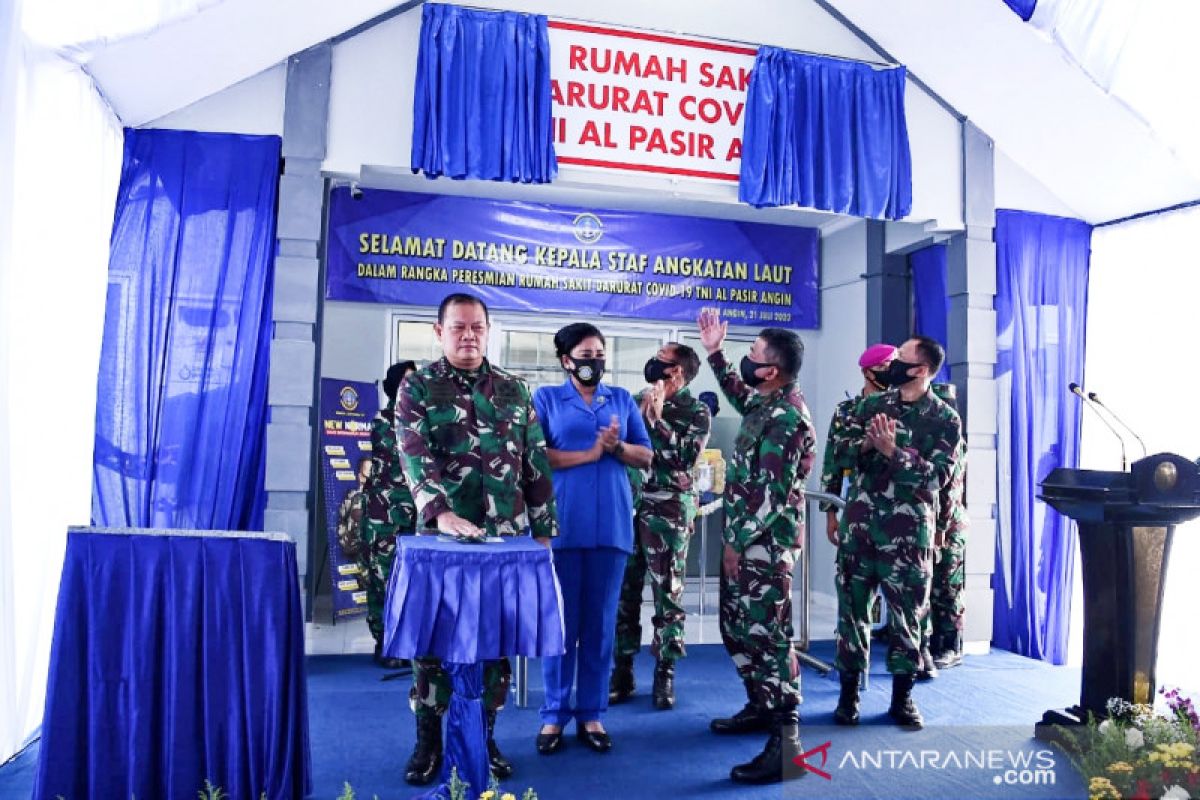 Kasal resmikan penggunaan Rumah Sakit Darurat Covid-19 TNI AL