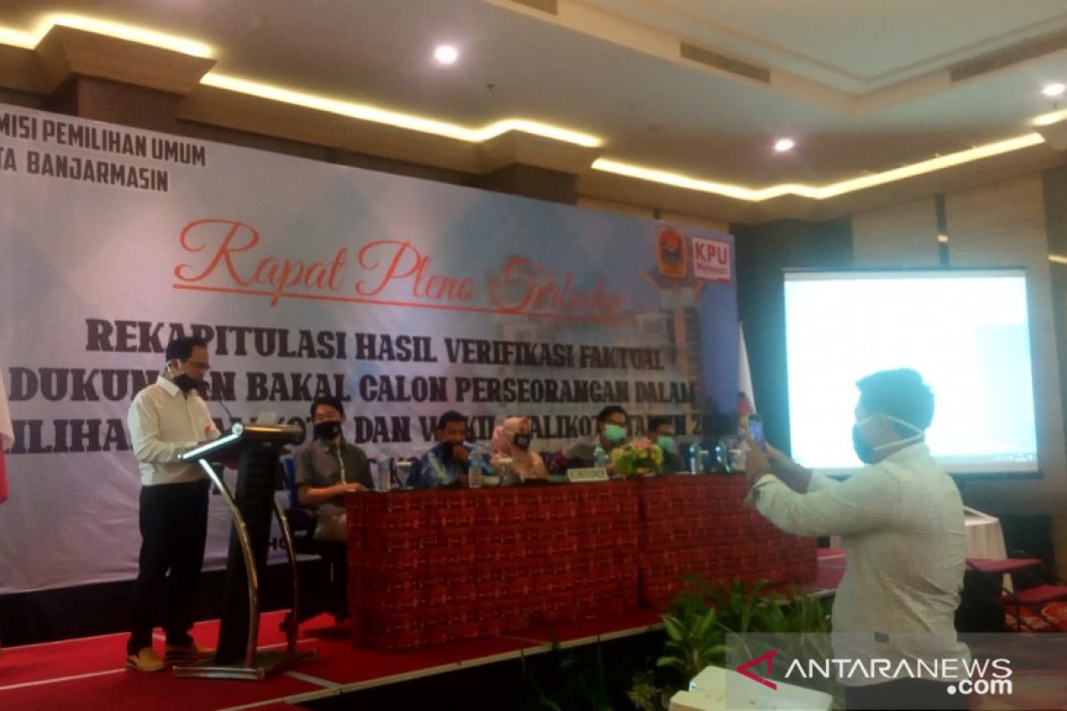 Rapat pleno KPU Banjarmasin: pasangan Khairul-Habib Ali belum memenuhi syarat
