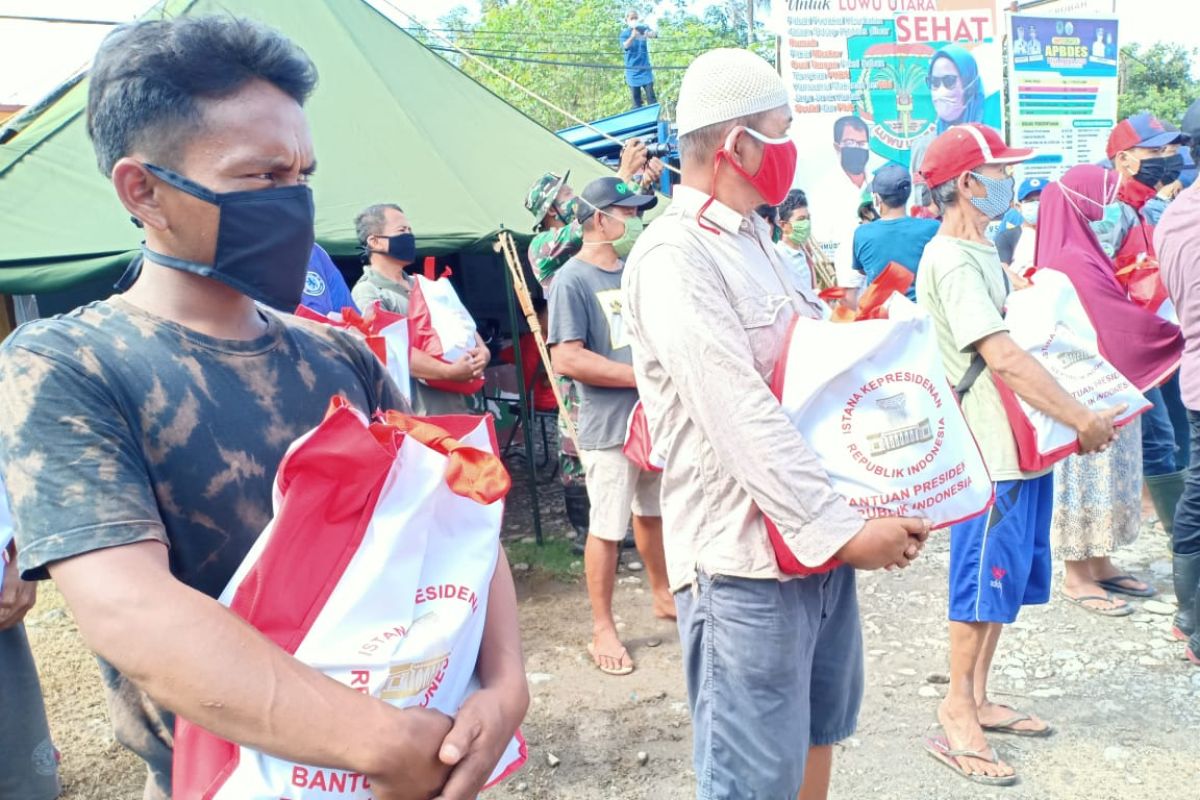 Presiden Jokowi kirim bantuan untuk korban banjir bandang di Luwu Utara