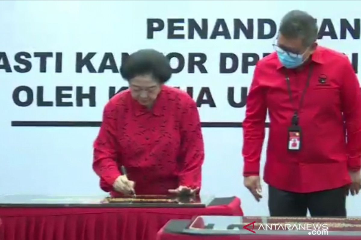 Resmikan 20 kantor partai, Megawati: Kantor partai rumah bagi rakyat