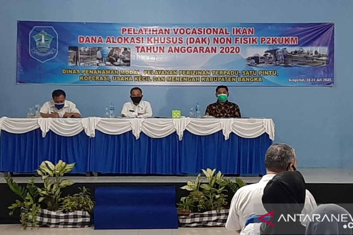 Bupati Bangka dorong pelaku UMKM kembangkan olahan ikan