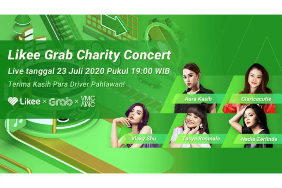 Likee kolaborasi dengan Grab gelar konser amal "online"