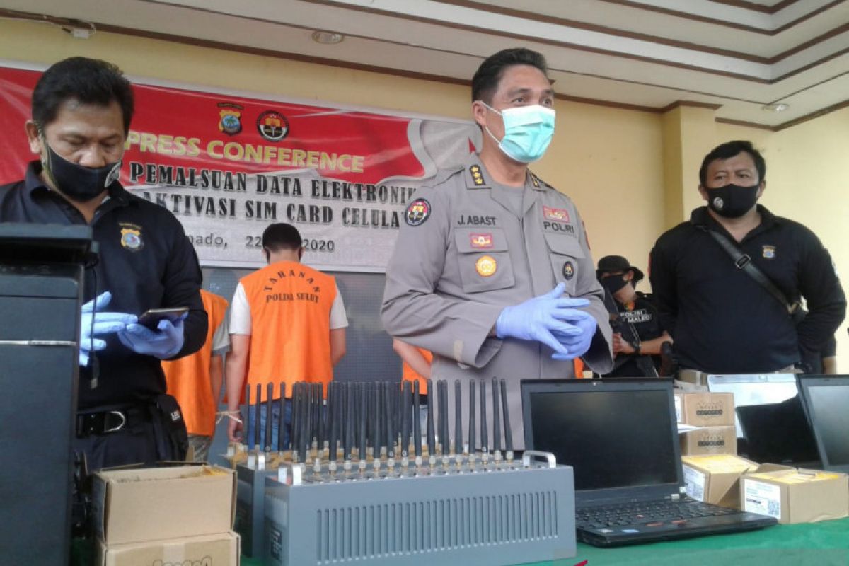 Polisi ungkap pemalsuan data elektronik aktivasi kartu seluler