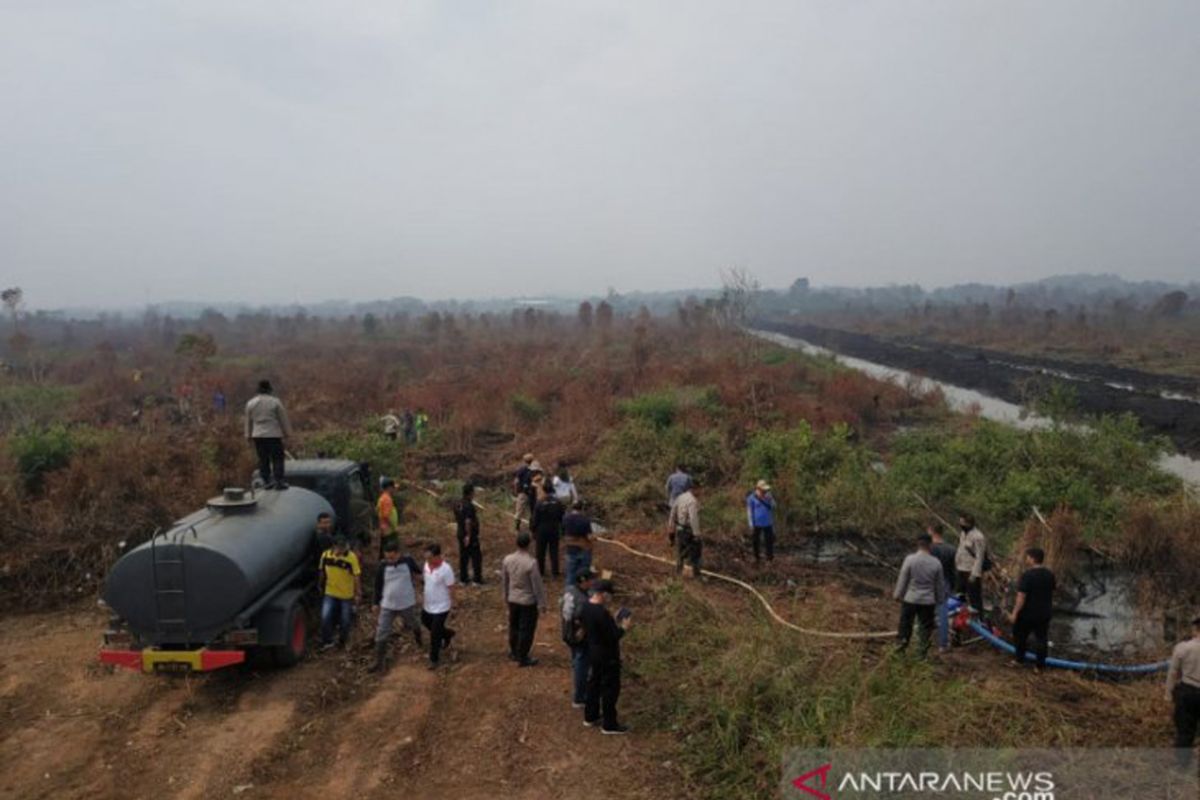 BRG conducts rapid wetting to prevent land and forest fire in S Kalimantan