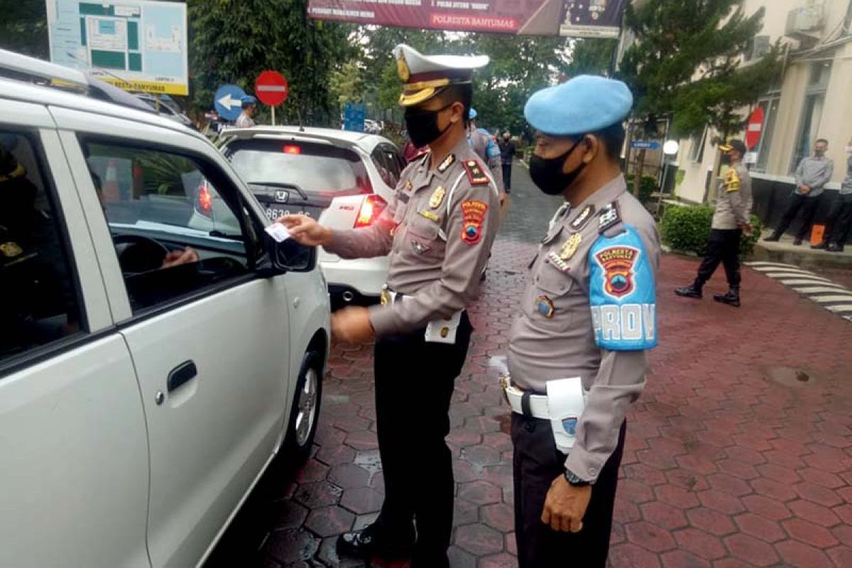 Jelang Operasi Patuh, petugas cek kendaraan anggota Polresta Banyumas