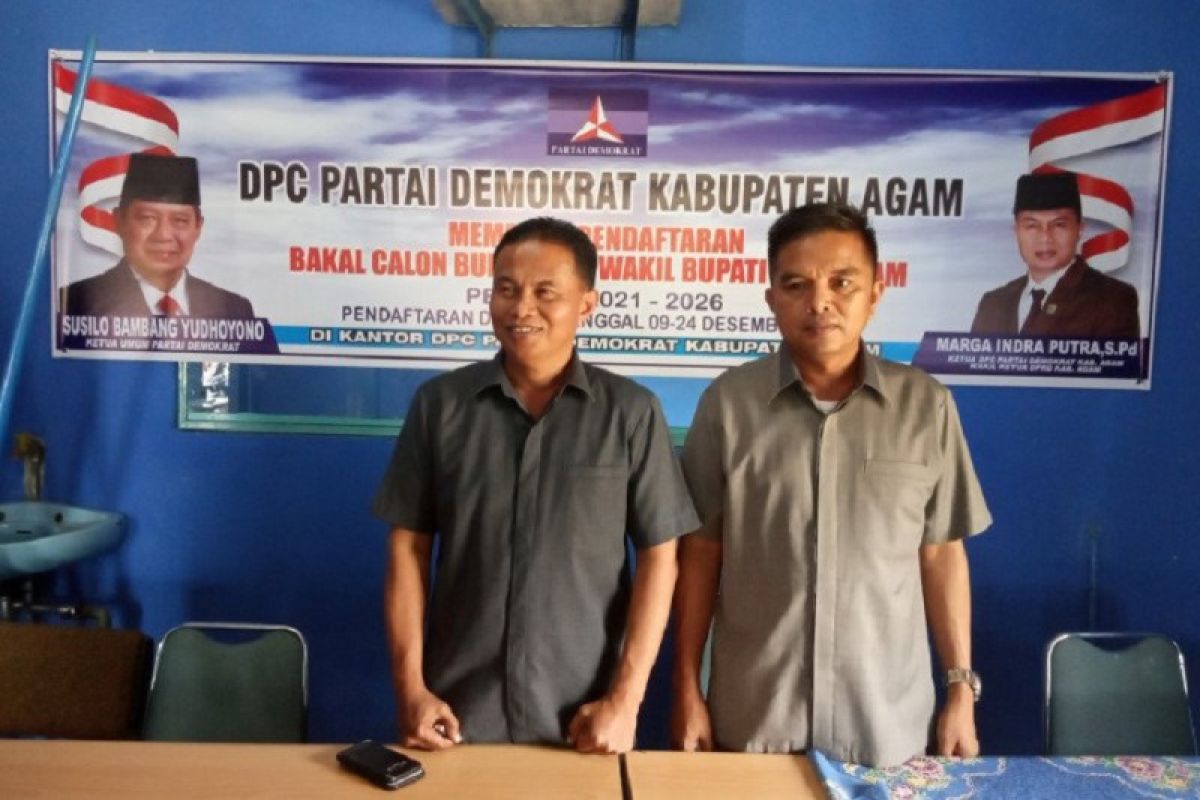 Sesuai arahan AHY, Partai Demokrat Agam siap usung AWR-Irwan Fikri saat Pilkada