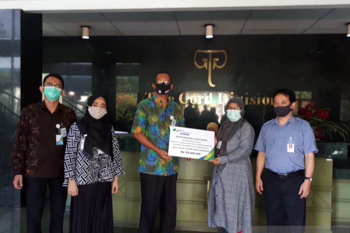 Ahli waris terima santunan JKK senilai Rp812 Juta dari BPJAMSOSTEK