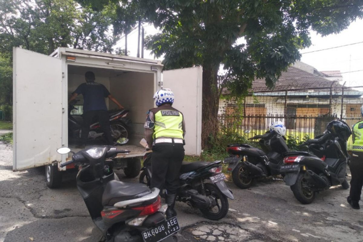 Polrestabes Medan jaring puluhan kendaraan dalam Operasi Toba