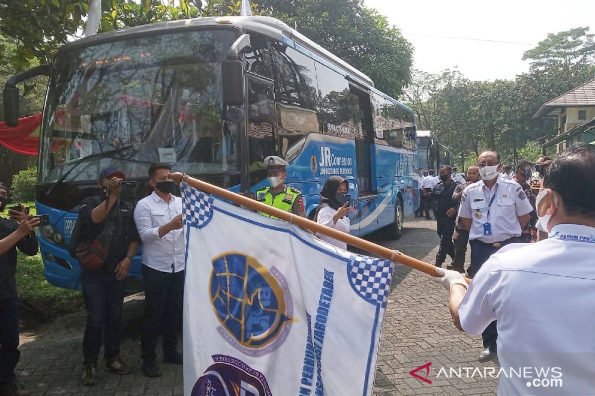 BPTJ uji coba layanan bus JRC jurusan Sentul Bogor - Blok M