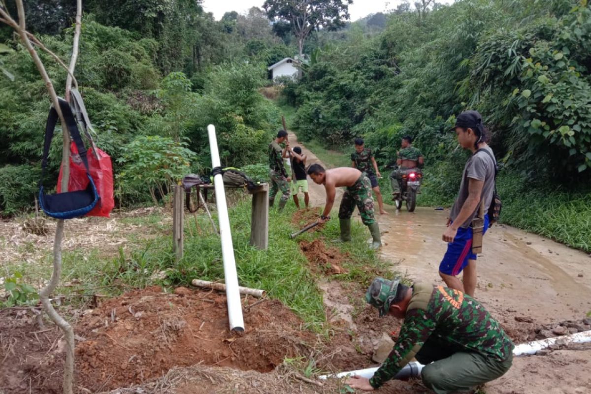 Satgas TMMD mula susun jaringan pipa penyalur air bersih