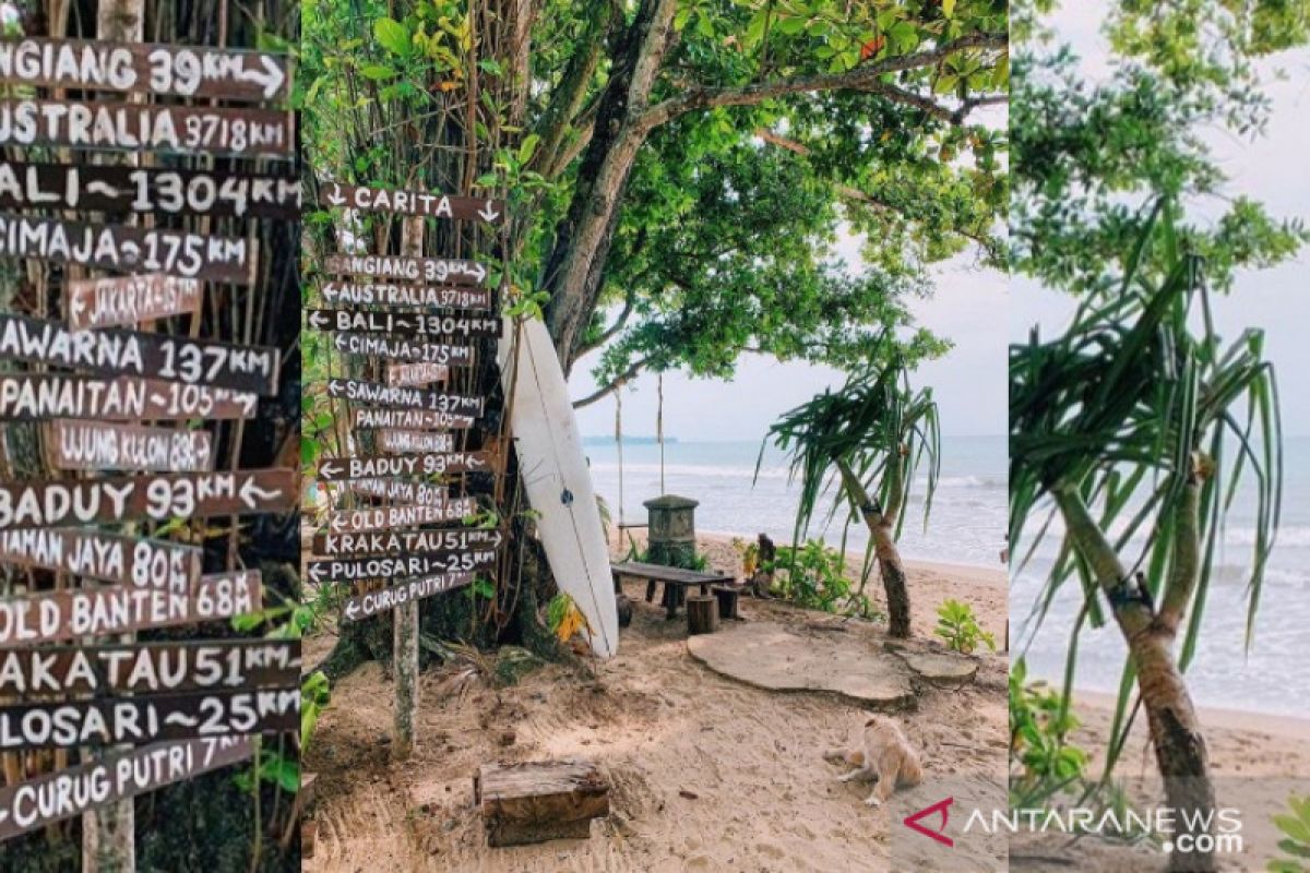 Wisata Pantai Pandan Pandeglang gunakan konsep Bali