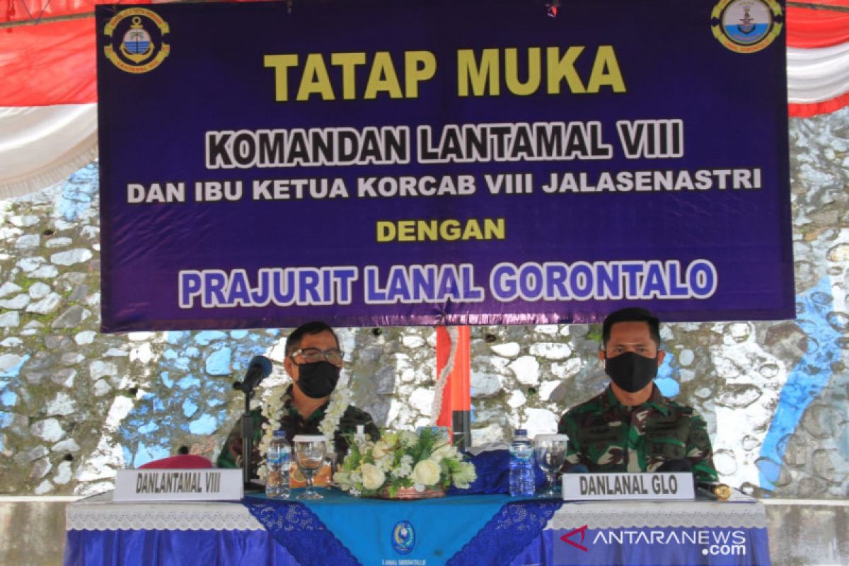 Danlantamal VIII beri motivasi  prajurit Lanal Gorontalo