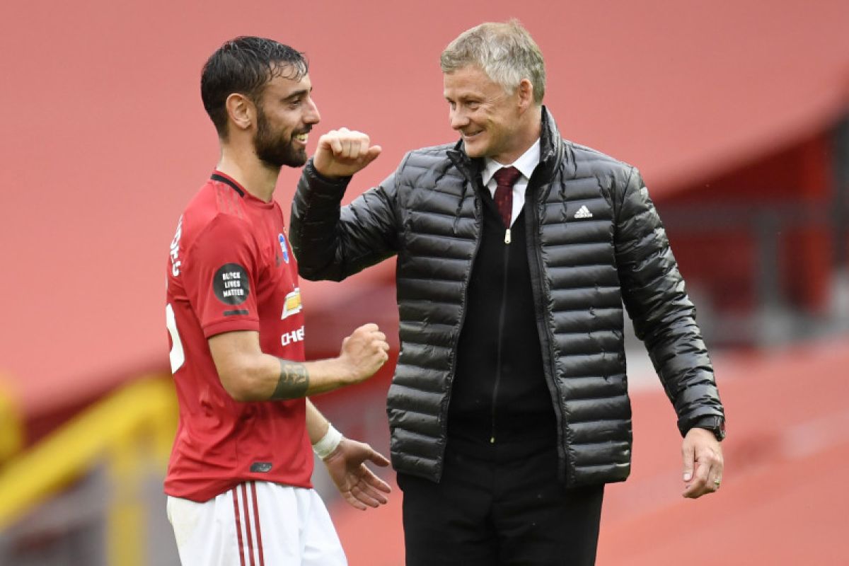 Solskjaer bicara perkembangan  MU, tempat ketiga, Bruno Fernandes