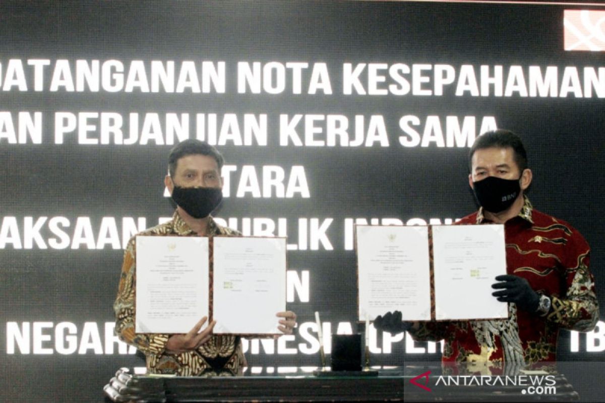 BNI dan Kejagung teken enam kerja sama penguatan kapasitas