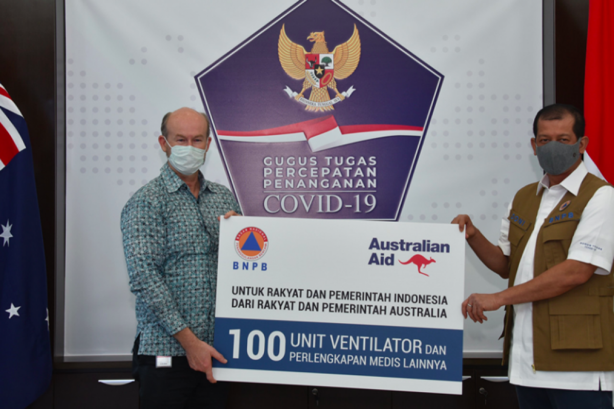 Australia serahkan 100 ventilator ke Indonesia tangani COVID-19