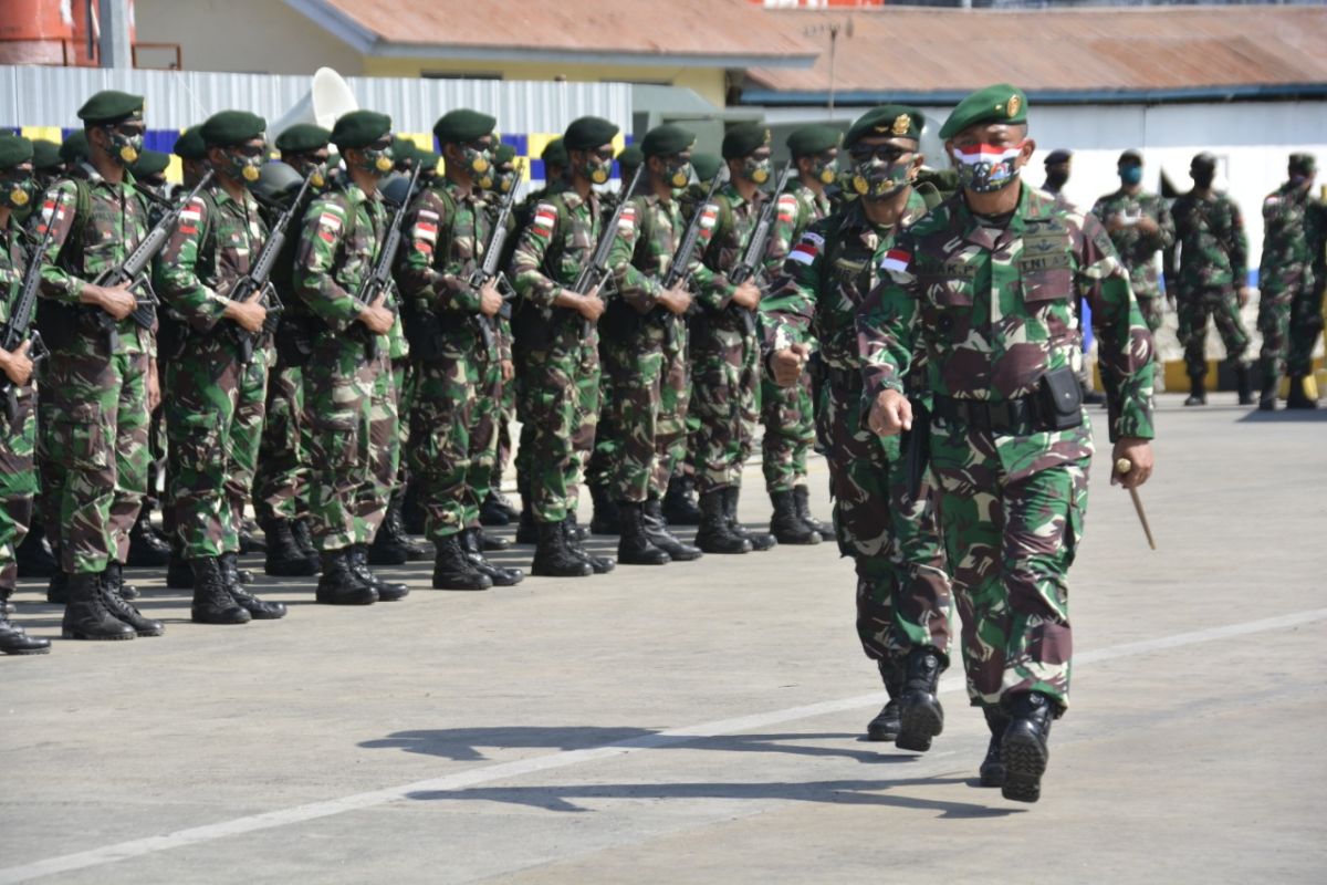 Danrem 172/PWY lepas kepulangan Satgaspam perbatasan Indonesia-PNG