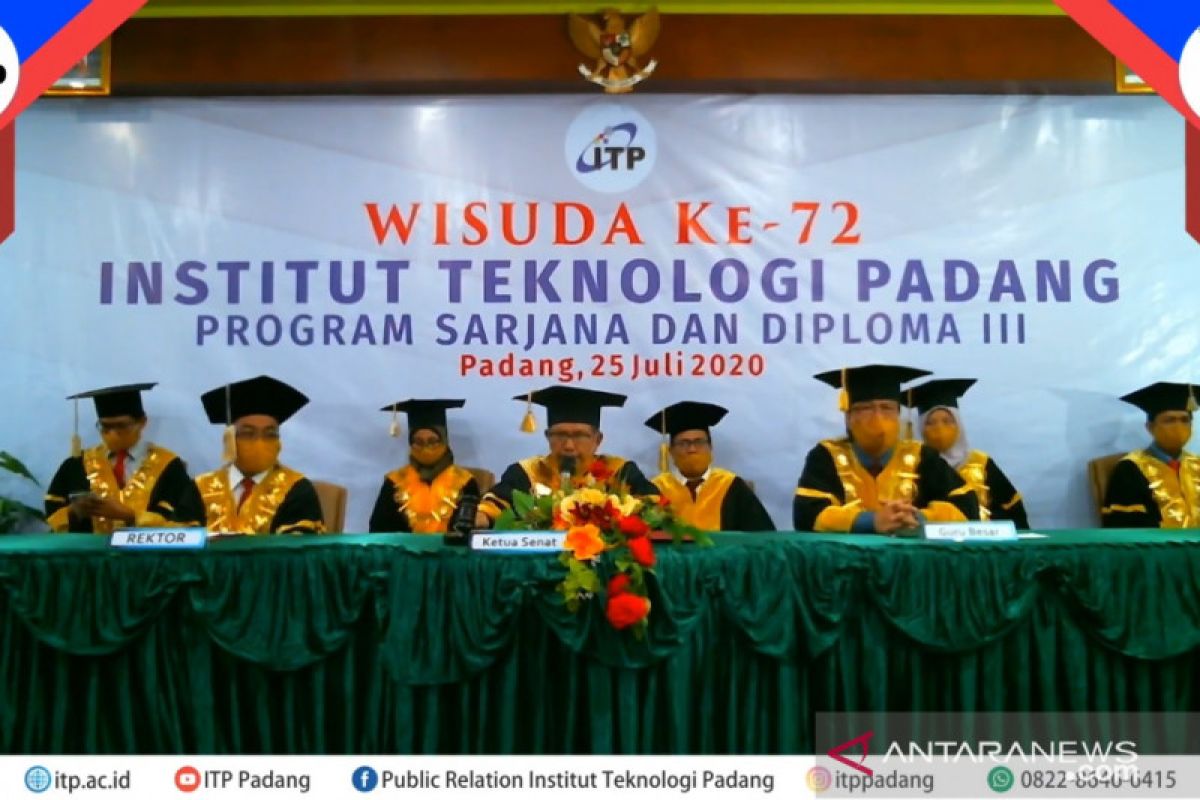 ITP wisuda 128  mahasiswa secara daring