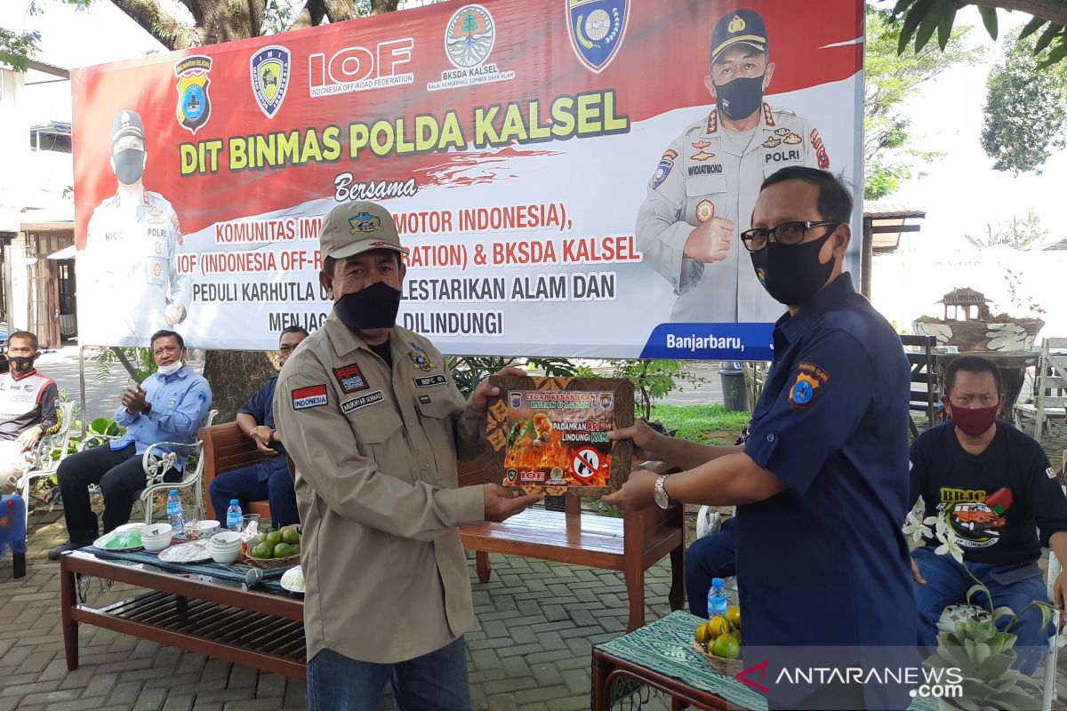 Polda Kalsel dan BKSDA gandeng komunitas otomotif selamatkan satwa