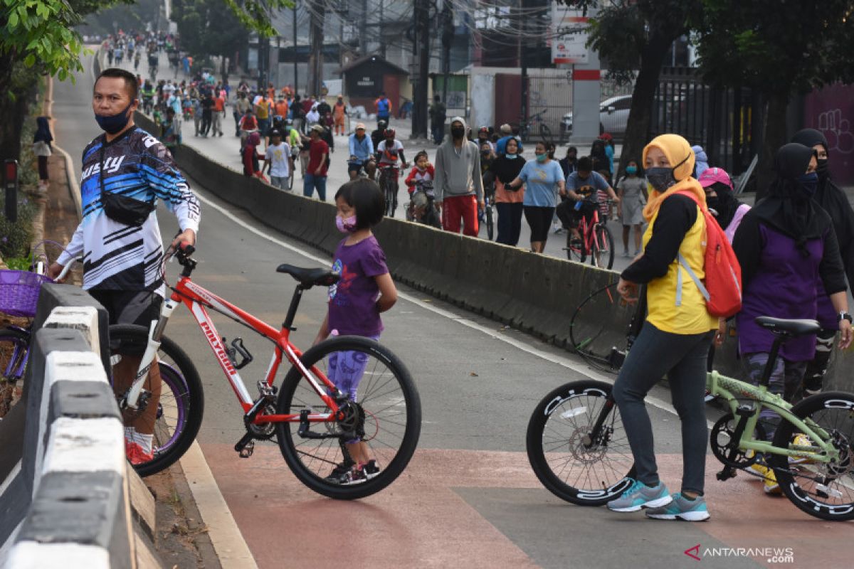 Ketertiban di jalur sepeda di Jakarta butuh kerja sama dari masyarakat
