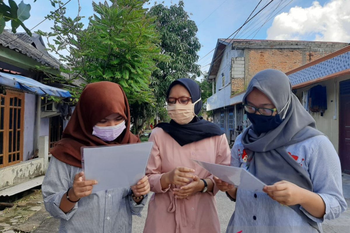 Mahasiswa KKN UNDIP ajak warga Batam gunakan masker dengan benar