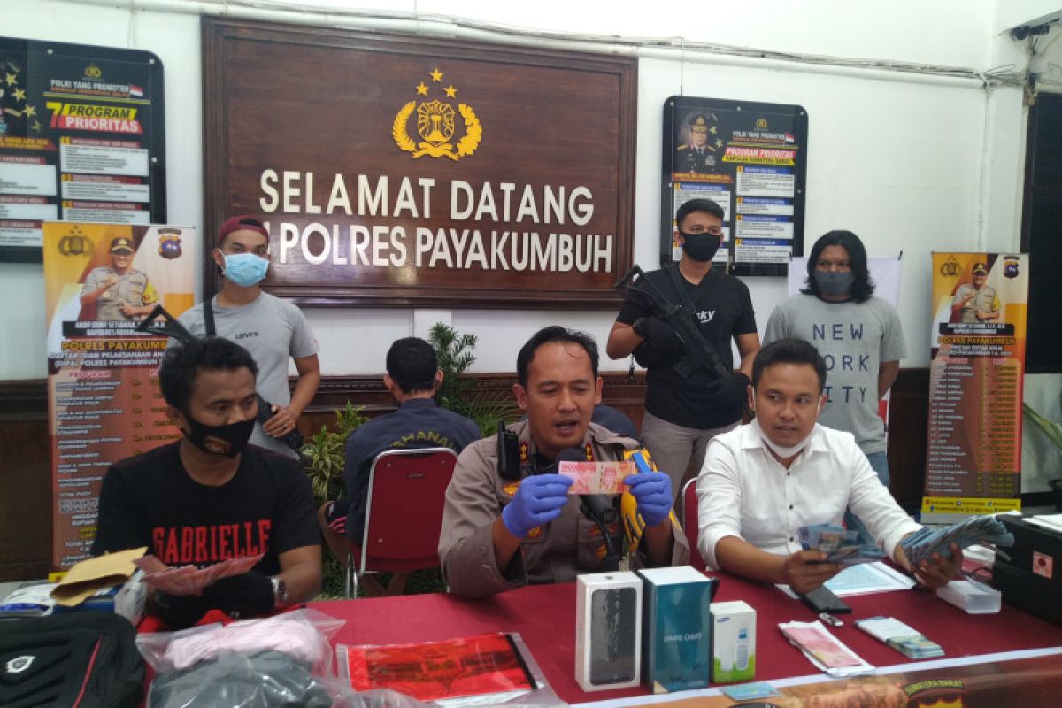 Polres Payakumbuh ringkus dua orang  pengedar uang palsu