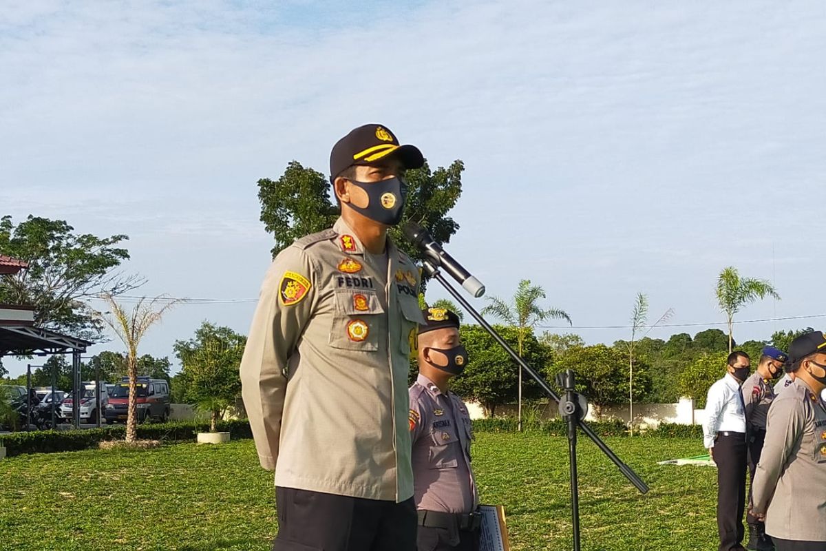 Polres Bangka Barat gelar simulasi sispamkota Pilkada 2020