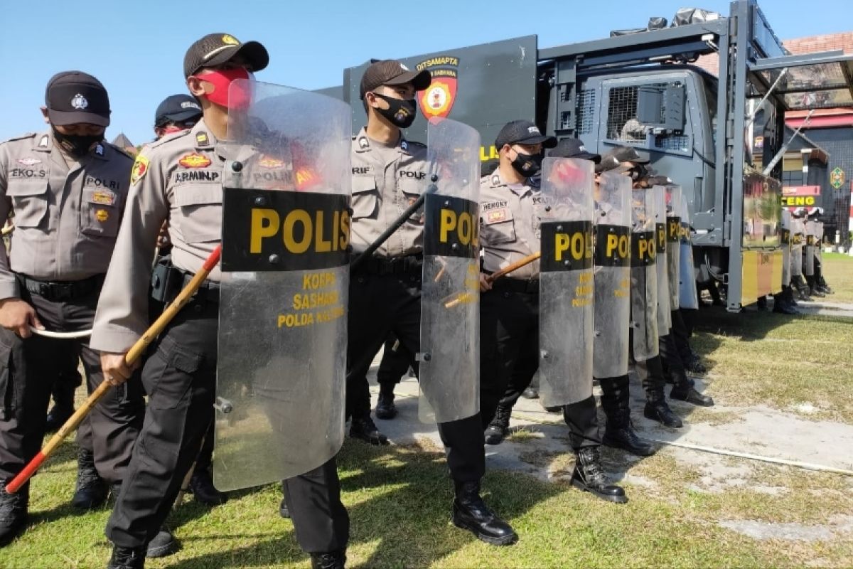 Polda Kalteng tingkatkan latihan personel amankan pilkada serentak