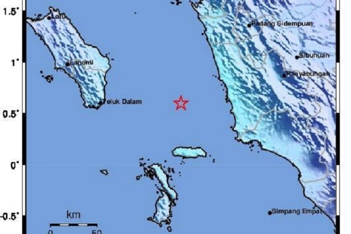 Gempa landa Nias Selatan, tidak bepotensi tsunami