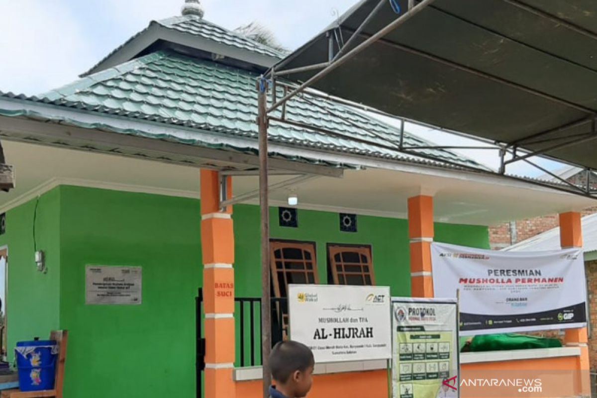 ACT bangun sumur wakaf dan renovasi mushollah di Banyuasin