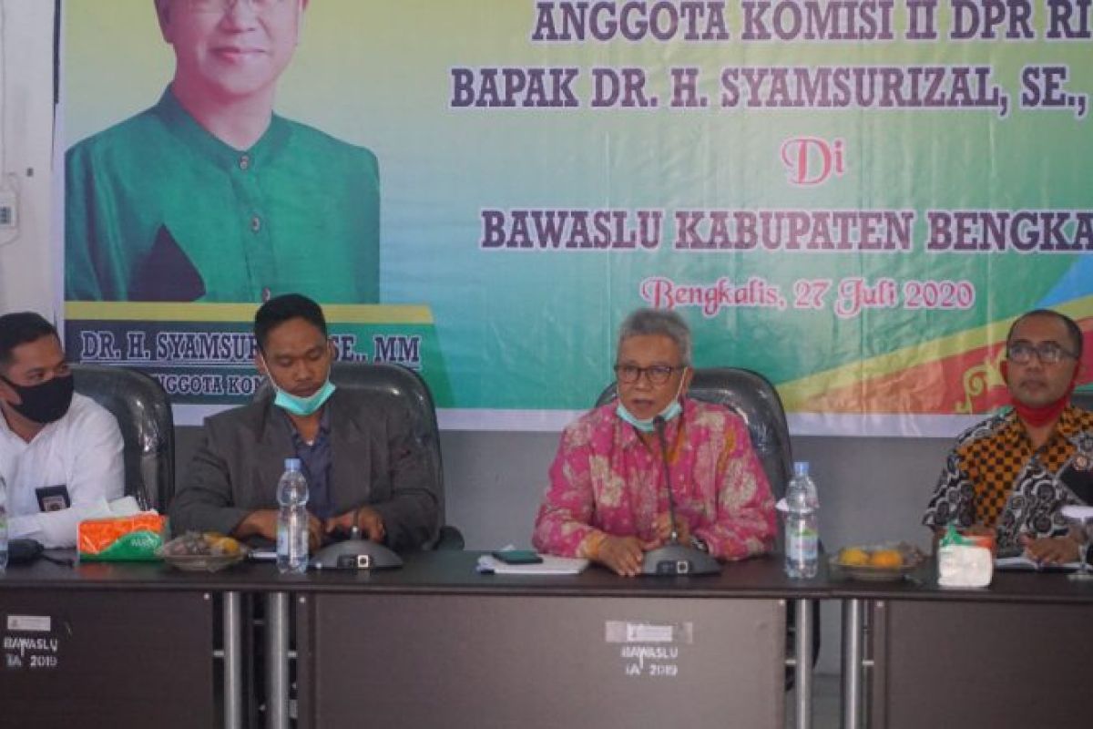 Anggota DPR RI kunker Bawaslu Bengkalis