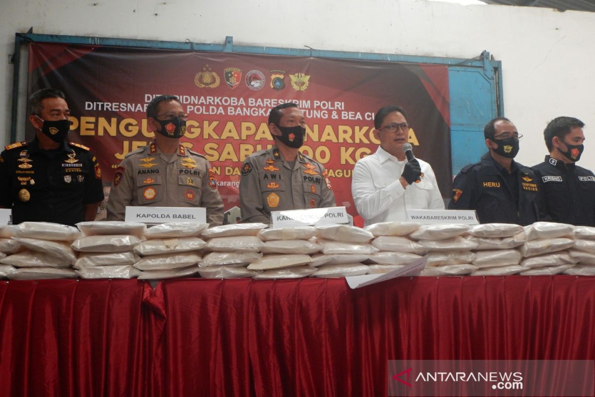 Polisi sita sabu 200 kg dari Myanmar diselundupkan dalam karung jagung