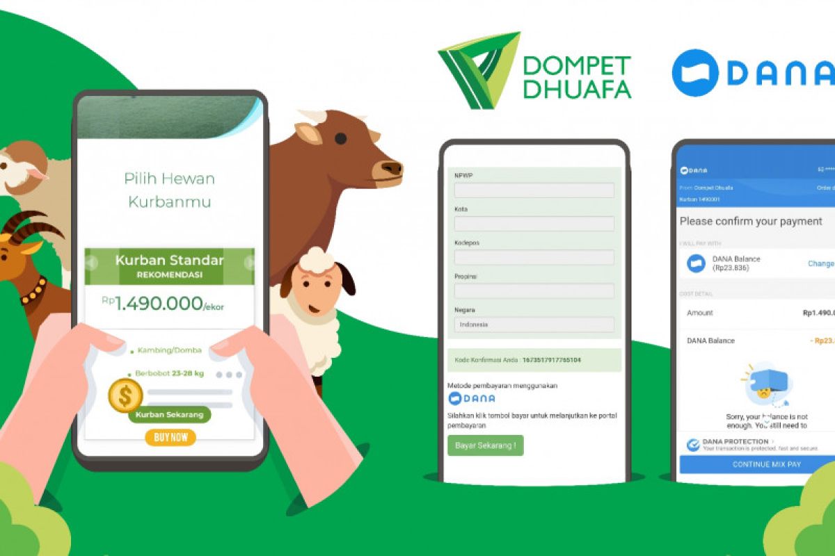 DANA dan Dompet Dhuafa hadirkan solusi kurban digital di masa pandemi