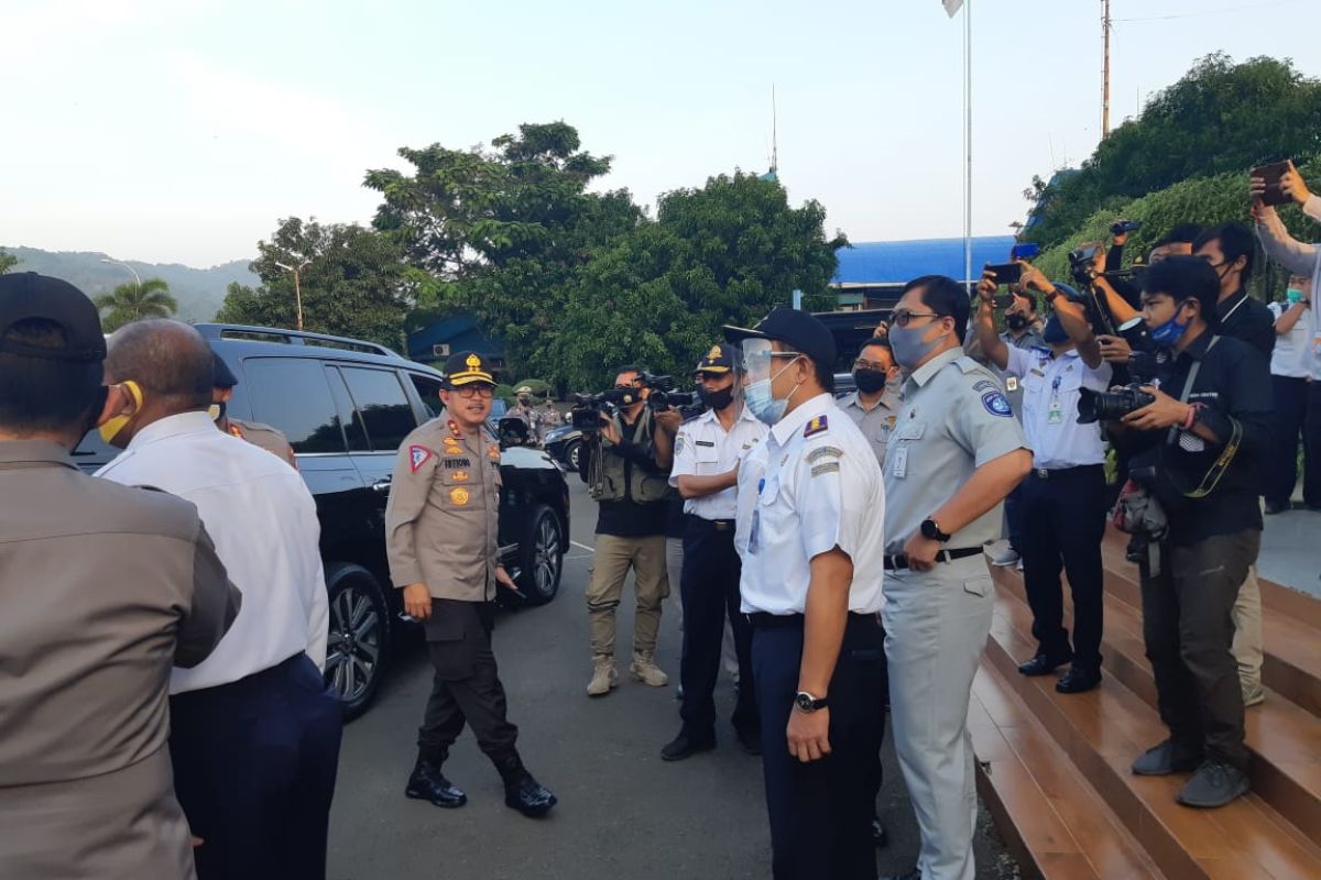 Kacab JR Banten hadiri kunjungan Kapolda dan Kakor Lantas Polri ke Pelabuhan Merak