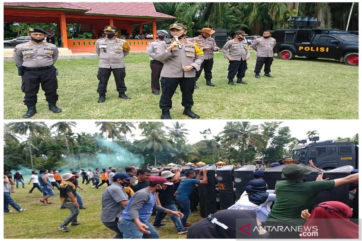 Kapolres Tapanuli Selatan tinjau pematangan simulasi PAM Pilkada