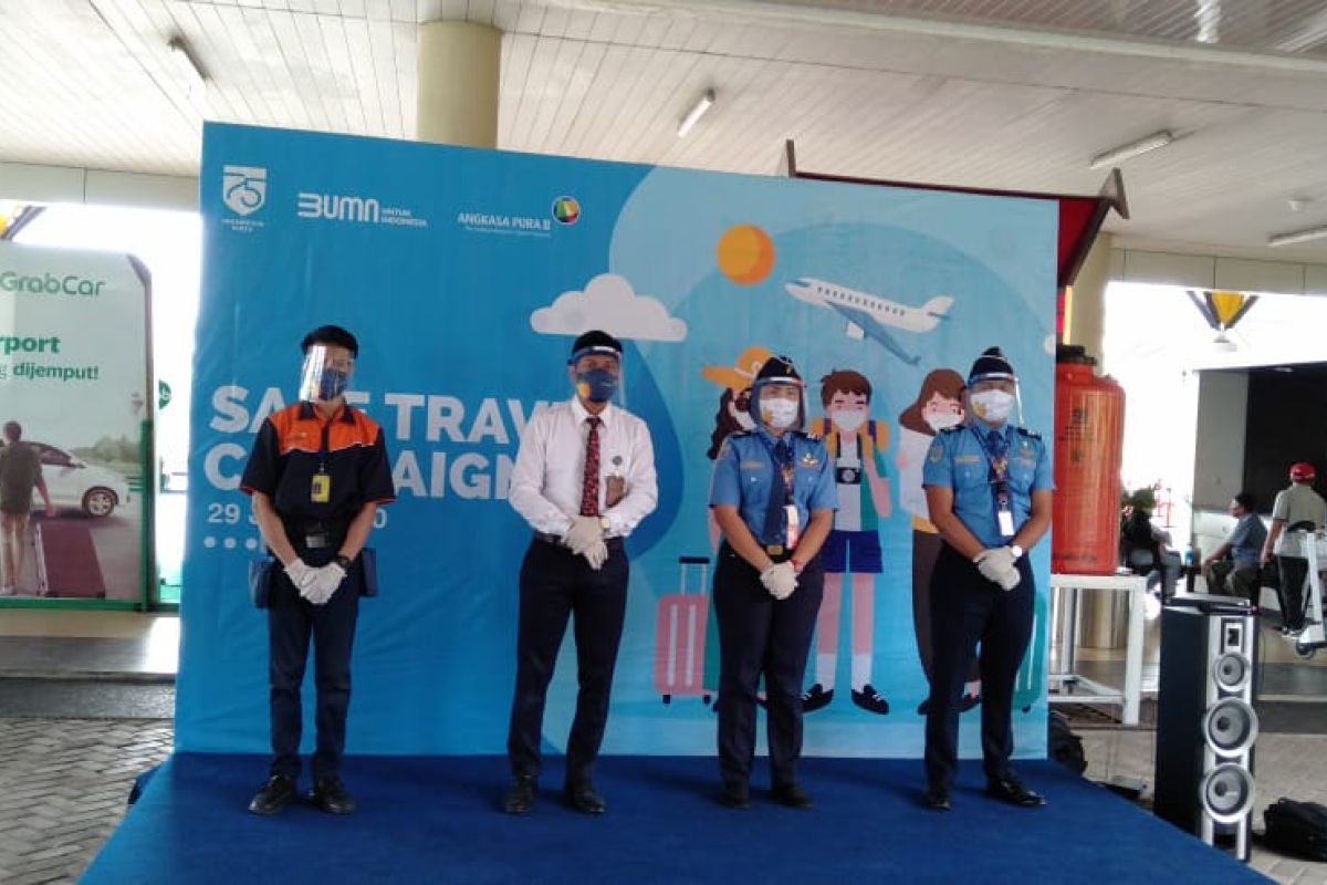 Bandara Sultan Thaha Jambi kampanyekan perjalanan yang aman hadapi kebiasaan baru