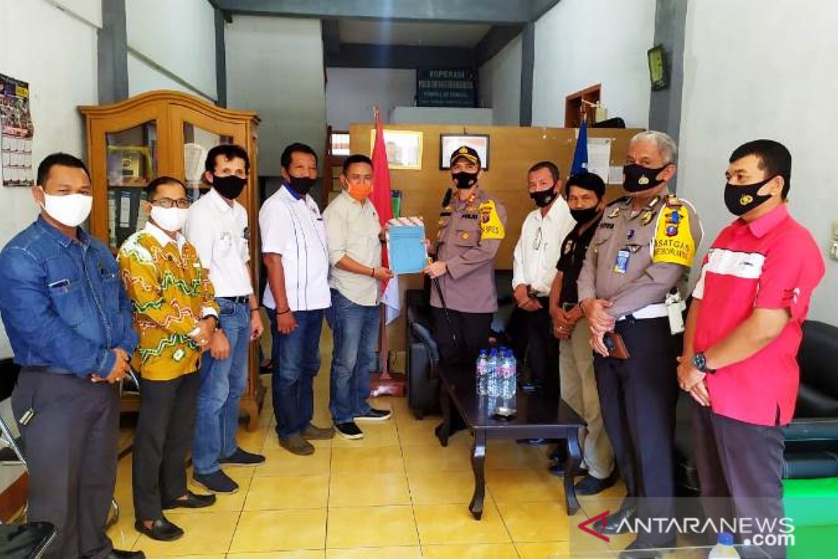 Kapolres Tapanuli Selatan kunjungan mendadak ke Sekretariat PWI Tabagsel