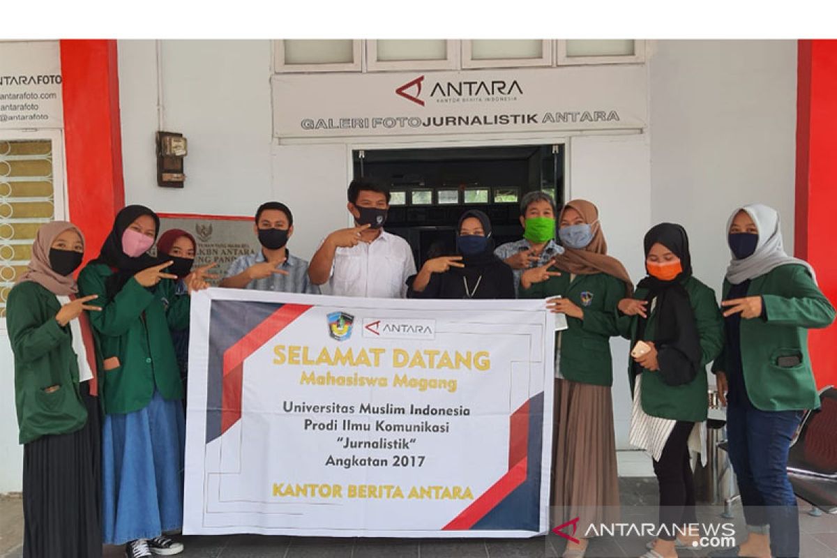 Enam mahasiswi UMI Makassar praktik lapang di LKBN Antara Sulsel