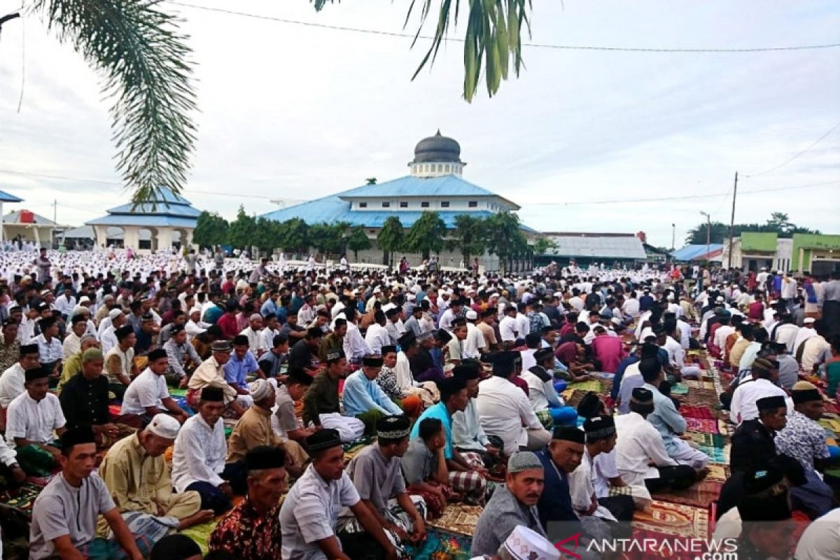 Puluhan ribu umat Islam di Nagan Raya sudah rayakan Idul Adha