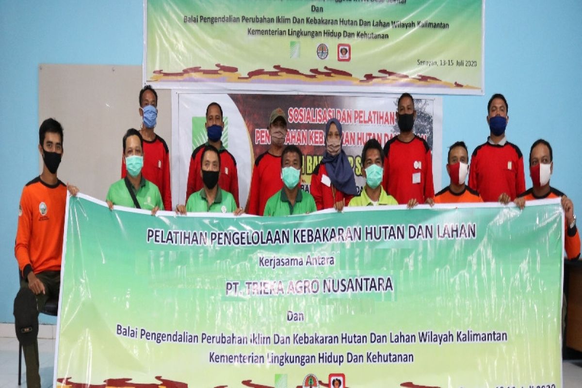 Tingkatkan kemampuan tim, PT Trieka Agro Nusantara gandeng Manggala Agni gelar pelatihan pengendalian karhutla