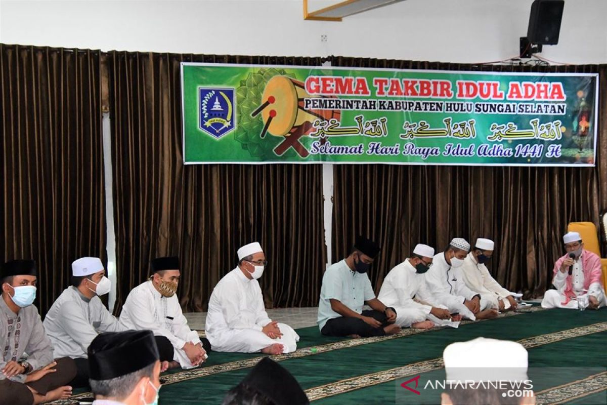 Gema takbir terbatas Pemkab HSS, perayaan idul adha di tengah pandemi