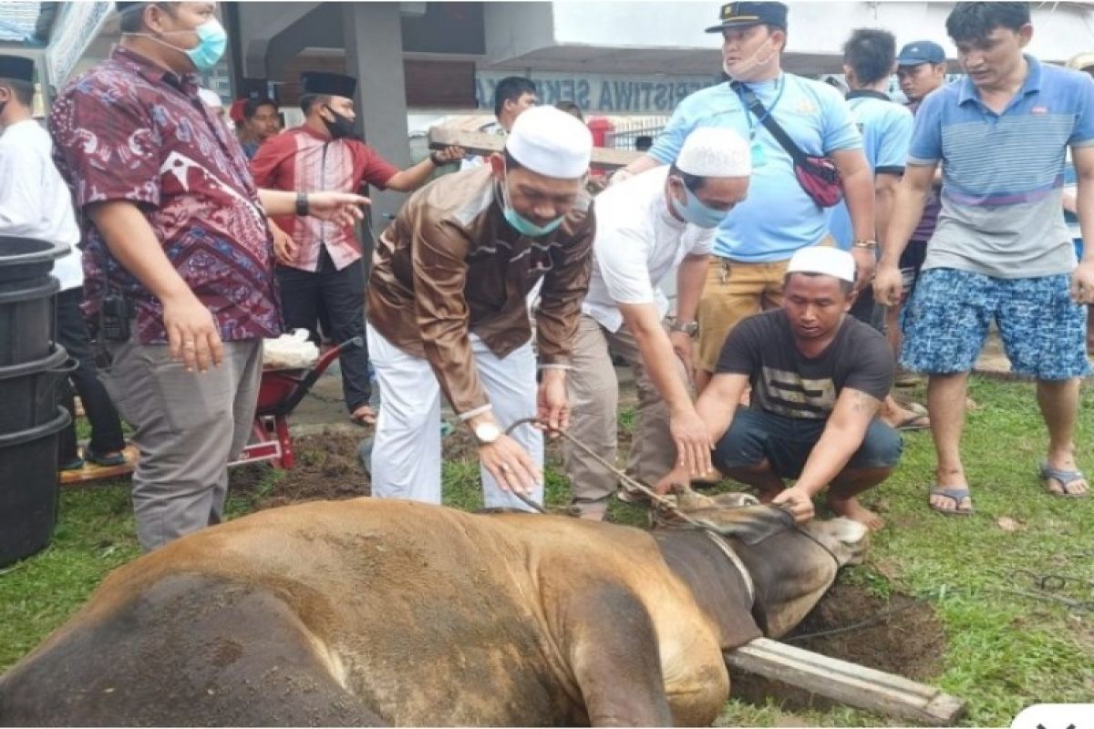 Lapas Tebing Tinggi sembelih 7 ekor hewan kurban