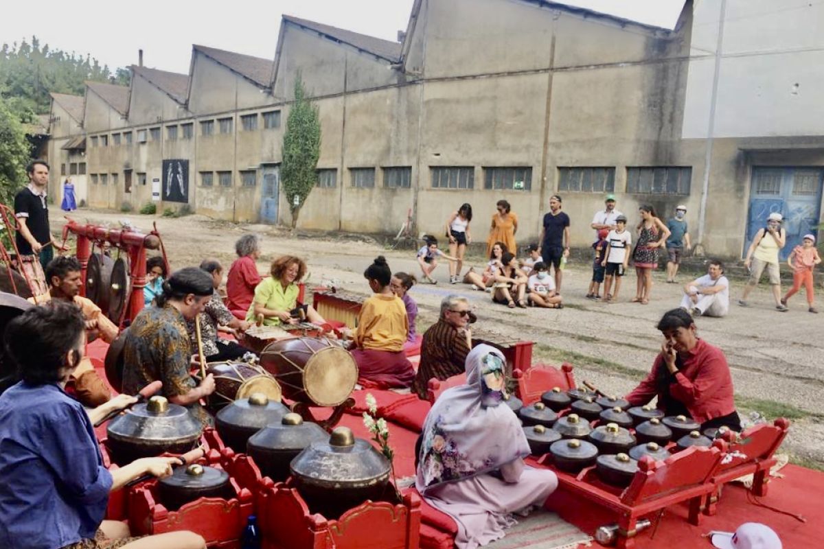 Gamelan Kancil tampil dalam Festival Jardingue di selatan Prancis