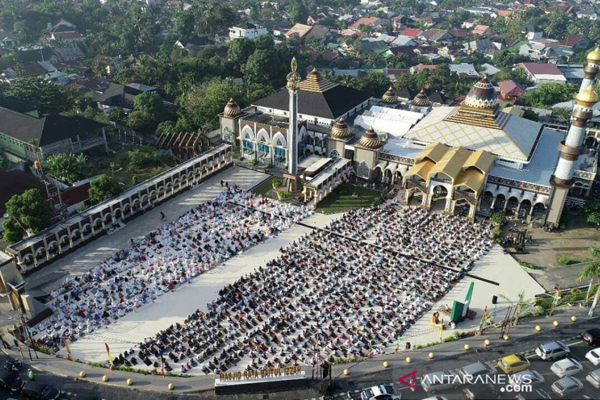 Shalat Idul Adha di Masjid Raya Bengkulu terapkan protokol kesehatan