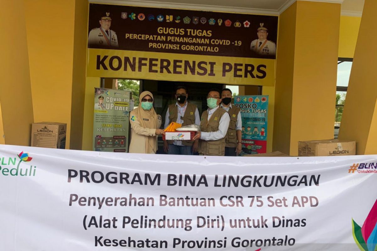 PLN bantu APD tenaga medis COVID-19 di Gorontalo