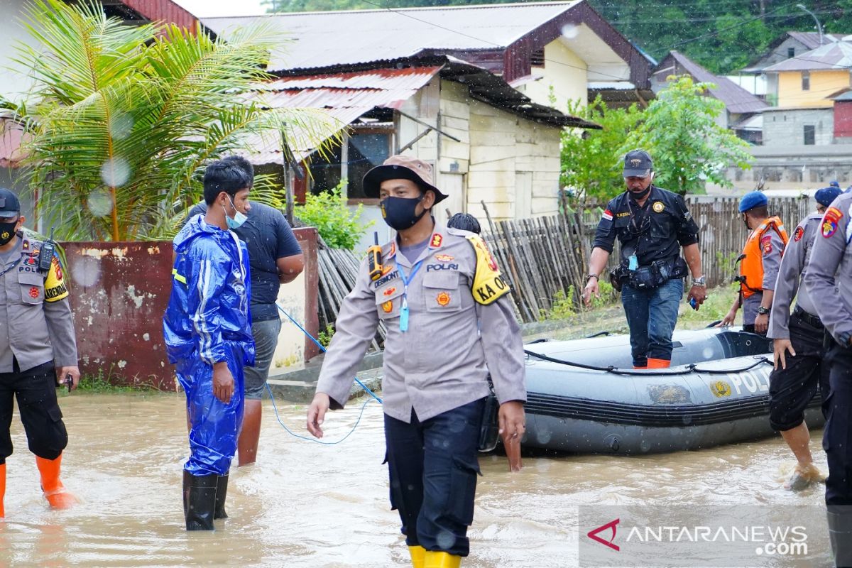 Kompleks asrama polisi di Kota Gorontalo kebanjiran lagi